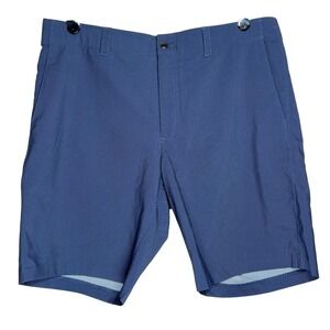 Callaway Mens Blue Geometric Print Performance Golf Shorts Size 38 Stretch Tech